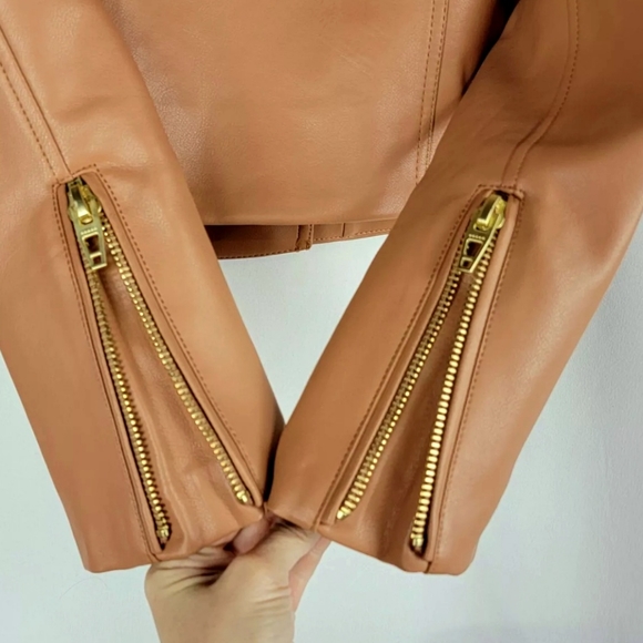 Blank NYC BNWT vegan leather biker moto jacket Medium - Picture 4 of 12